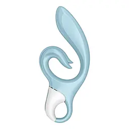 Вібратор-кролик Satisfyer Love Me 22 см блакитний - мініатюра 9
