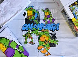 Підлітковий комплект Disney Ninja Turtles Four Ранфорс / простирадло на резинці Tac pbe0051162 - мініатюра 4