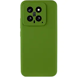 Чохол Silicone Cover Ummi Lakshmi Full Camera (AA) для Xiaomi 14 Зелений / Dark green - мініатюра 2