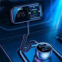 Автомобільний ФМ блютуз модулятор Baseus S-16 USB для автомагнітоли в машину - мініатюра 10