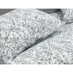 Підковдра Ecotton фланель White/ Black 180х215 см білий з принтом (25543) - мініатюра 5