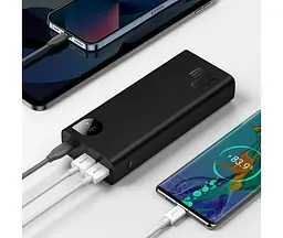 Зовнішній акумулятор Baseus Adaman Metal 20000 mAh 30W (PPAD030001) - мініатюра 3