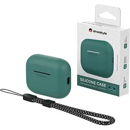 Чохол AhaStyle Colorful Silicone Case для AirPods Pro 2 Midnight Green [CP-187-2-C-PG] [133839] - мініатюра 4