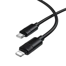 Кабель BOROFONE BX123 Leya PD30W silicone charging data cable iP Чорний