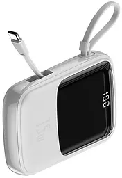 Портативна батарея Powerbank Baseus Q-Pow Digital Display With Type-C Cable 10000 mAh PPQD-A02 White - мініатюра 3