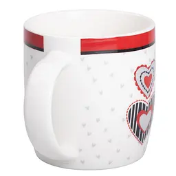 Чашка порцелянова I love you 400 мл, білий Liling Rongxiang Ceramic RX-N240147W - мініатюра 8