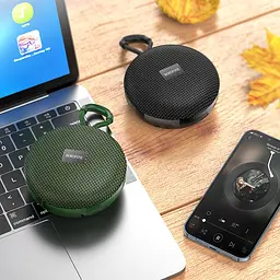 Колонка портативна Borofone BR27 Dear sports BT speaker зелений - мініатюра 2