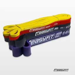 Гумові петлі EasyFit: набір 1-45 кг (4 шт) - мініатюра 10