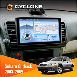 Штатна магнітола Subaru Outback 2003-2009 Cyclone C9-012 4x64, DSP, 4G Cyclone (НФ-00008031)