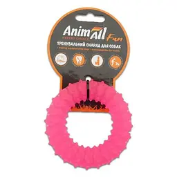Іграшка AnimAll Fun кільце з шипами коралове 9 см