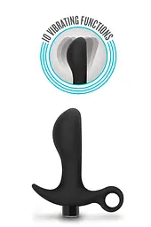 Анальна пробка Blush Anal Adventures Platinum Silicone Vibrating Pros - мініатюра 3