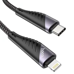 Дата кабель Hoco U95 Freeway 4in1 USB/Type-C to Type-C/Lightning 60W (1.2m) Black - мініатюра 5