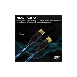 Кабель мультимедійний HDMI to HDMI 10.0m v2.0 black Promate (prolink4k60-10m) - мініатюра 6