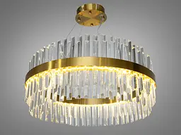 Подвесная хрустальная светодиодная люстра 150 ватт Diasha 840/600BR