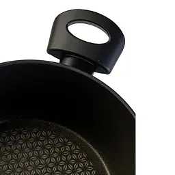 Кастрюля з кришкою TVS Diamante Induction 24 см 3.5 л чорна (00000022008) - мініатюра 4