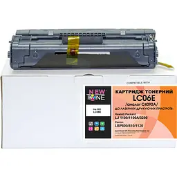Картридж тон. NEWTONE для HP LJ 1100, Canon LBP-800/810 аналог C4092A Black ( 2500 ст.) (LC06E) - мініатюра 1