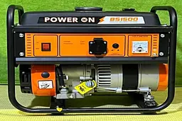 Бензиновий генератор Power On BS1500 1.0 кВт - мініатюра 2