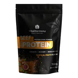Яловичий гідролізат VitalHarmony Beef Protein, 700 грам - Тропічні фрукти