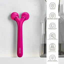Електронний звуковий ролик для обличчя GESKE Sonic Facial Roller 4 в 1 бузковий - мініатюра 6