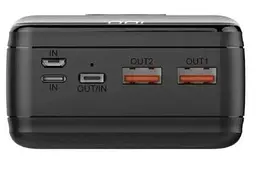 Зовнішній акумулятор для заряджання ноутбуків 65W - Profit R18 30000mAh чорний - мініатюра 3