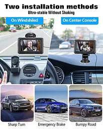 Дитяча автомобільна камера Zacro 1080P камера для спостереження за дитиною в автомобілі з дисплеєм монітором - мініатюра 4