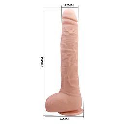 Фалоімітатор Beautiful Encounter Dick Real 27 см тілесний - мініатюра 8