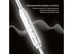 Навушники з мікрофоном ColorWay Wired UrbanBeat White (CW-WD03WT) - мініатюра 3