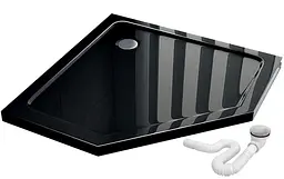 Душовий піддон Rea Diamond black 90x90 REA-K8543, Чорний