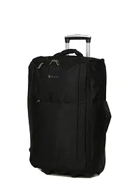 Валіза Середня (M) тканинна на 2 колесах Airtex 525 Queluz 64x38x21 см 51 л Чорний