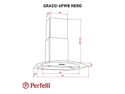 Витяжка Т-подібна Perfelli GRASSI 6PWB NERO - мініатюра 7