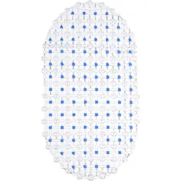 Килимок для ванної Eco Fabric Крапка 63х34 см блакитний (6334-004)