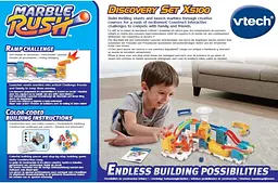 Конструктор лабіринт VTech Marble Rush Discovery XS100 кульковий трек 30 деталей 3 кульки STEM-конструктор від 4 років (SKU-326) - мініатюра 9