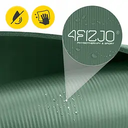 Килимок (мат) спортивний 4FIZJO NBR 180 x 60 x 1 см для йоги та фітнесу Navy Green (P-5905973406680) - мініатюра 12