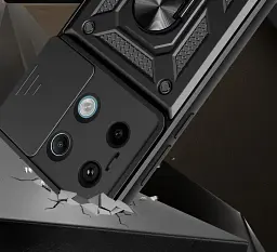 Панель BeCover Military для Poco X6 Black (711006) - мініатюра 5