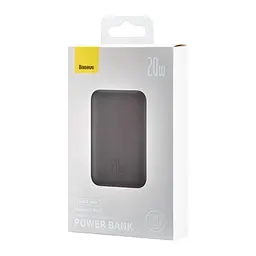 Портативний магнітний акумулятор Baseus Magnetic Mini Wireless 10000mAh 20W (PPCX030001) чорний - мініатюра 3