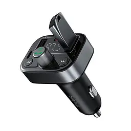 АЗП з FM-модулятором Baseus S-09 Pro Series Car FM Transmitter Cluster Black - мініатюра 4
