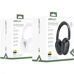 Гарнітура Acefast H12 Hybrid ANC, Bluetooth, White - мініатюра 3