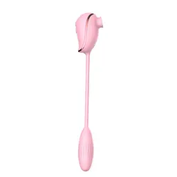 Вакуумний стимулятор клітора з віброяйцем High End Suction Love Egg Pink - мініатюра 6