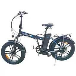 Електровелосипед Crosser Comp фетбайк 350W 12Ah чорний із синім