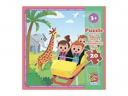 Пазли G-Toys Зоопарк, 20 елементів, LZ13