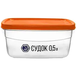 Контейнер НАРОДНИЙ ПРОДУКТ 500мл (квадратний) арт.89о