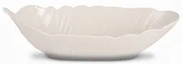 Тарілка-блюдо овальна порцелянова Limited Edition Deep Leaf White 35х14х8 см (B010392) - мініатюра 3