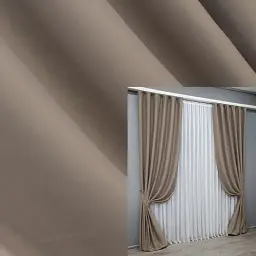 Комплект штор VR-Textil Midnight блекаут 2 шт 150x290 см капучино (1674ш)