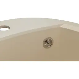 Мийка кухонна GRANADO RONDA ivory з сифоном (470*490mm.) (gr2204) - мініатюра 7