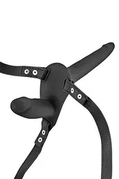 Подвійний страпон Fetish Tentation Strap-On with Double Dildo, 15 см - мініатюра 2