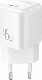 Сітчасте зарядне пристрій Baseus PicoGo GaN Fast Charger 1C 45W білий P10176800213-00 P10176800213-00 - мініатюра 4