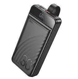 Power Bank Hoco J123B Element 22.5W+PD20W fully compatible power bank with digital display(30000mAh) Black