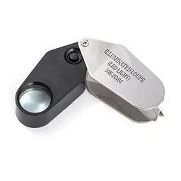 Ювелірна лупа 10X збільшення діаметр 21 мм Magnifier 21002 з Led-підсвіткою - мініатюра 3