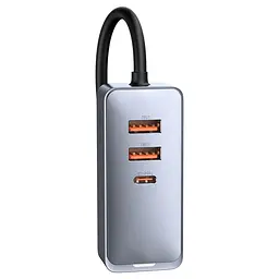 Адаптер автомобильный BASEUS Share Together PPS multi-port Fast charging car charger with cord |2USB/2Type-C, - мініатюра 8