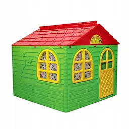 Дитячий ігровий Будиночок із шторками пластиковий DOLONI TOYS 128х88х32 см det0006649